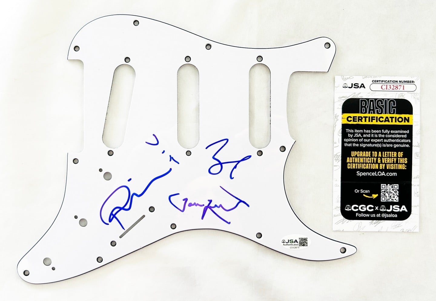 Jimmy Eat World Signed Electric Pickguard Jim Adkins Lind Linton Burch JSA
