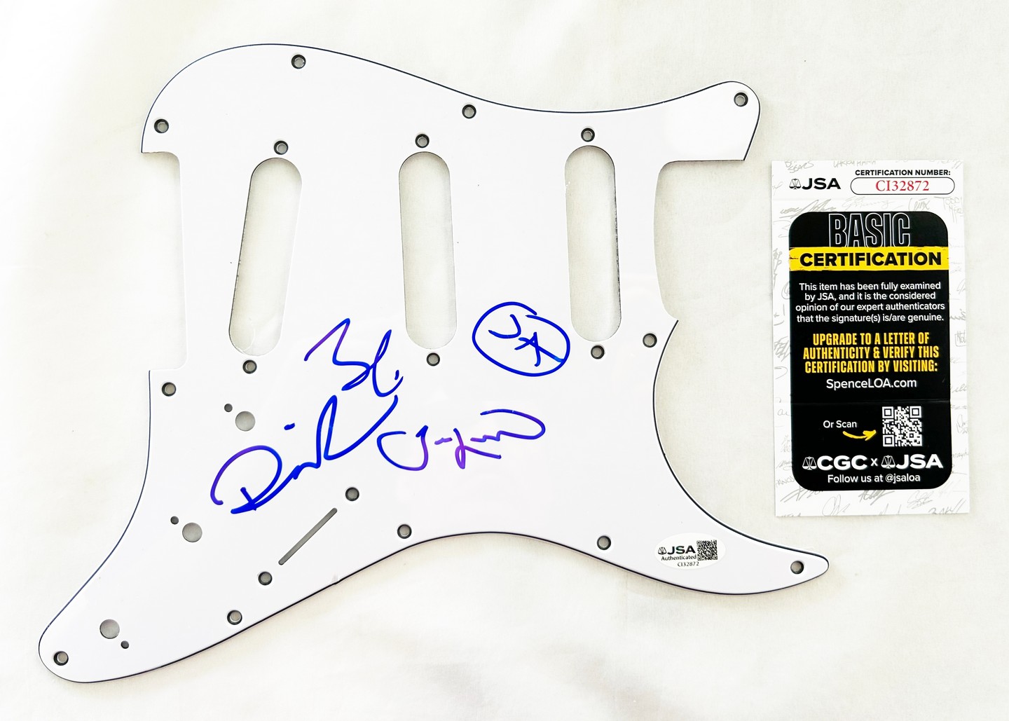 Jimmy Eat World Signed Electric Pickguard Jim Adkins Lind Linton Burch JSA 1