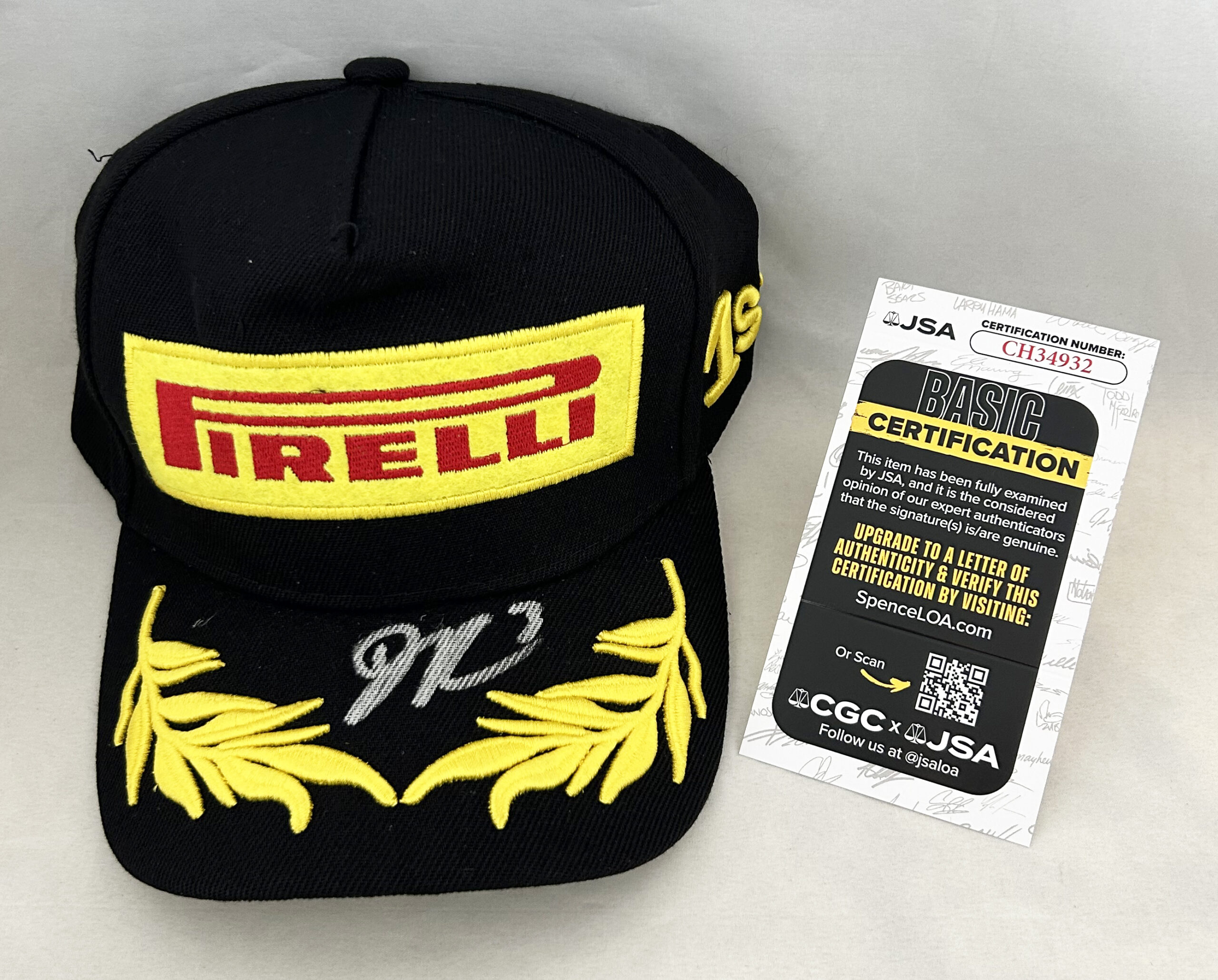 Daniel Ricciardo Signed Hat Pirelli F1 JSA 1