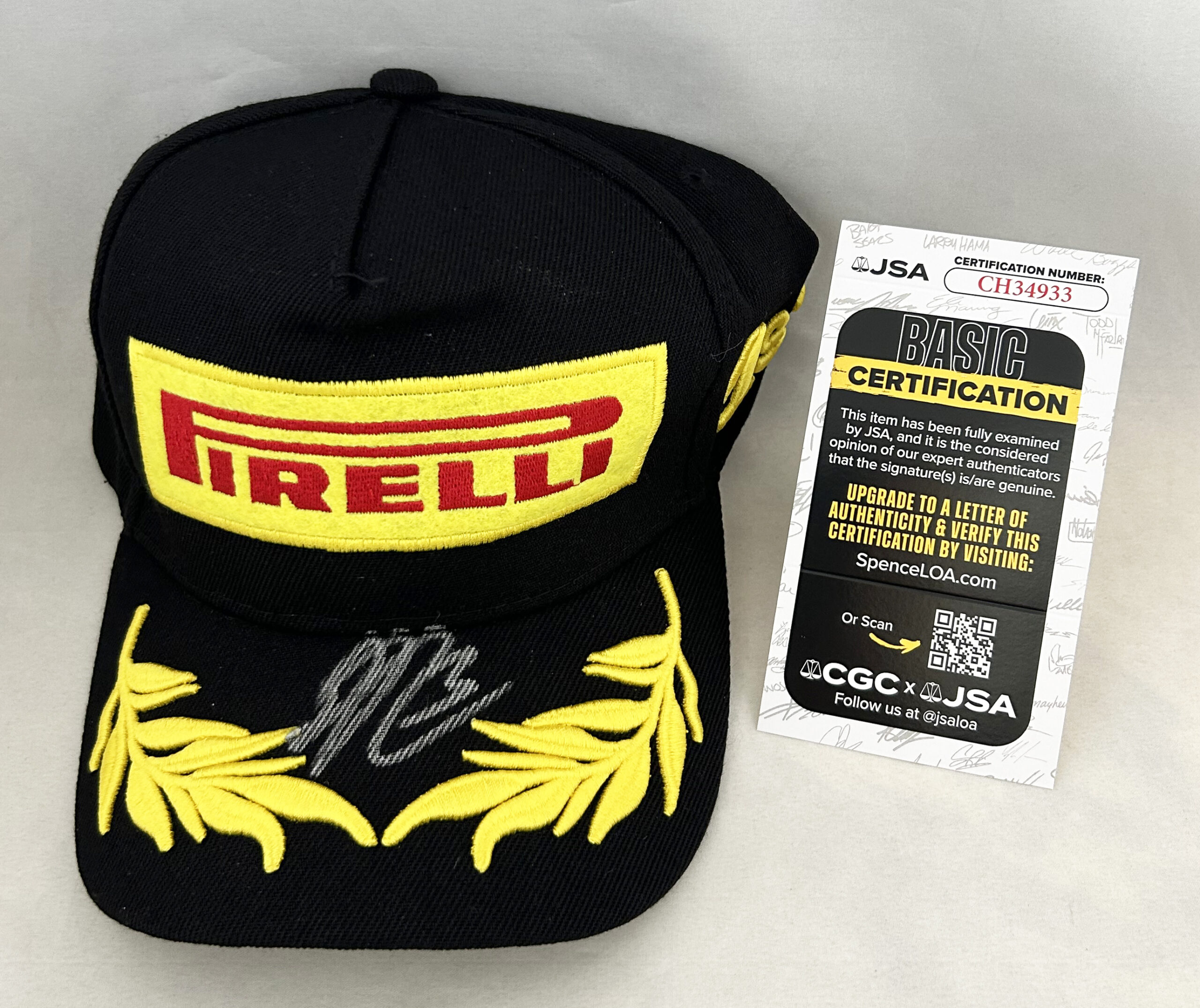 Daniel Ricciardo Signed Hat Pirelli F1 JSA 2