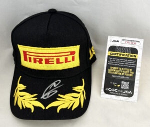 Romain Grosjean Signed Hat Pirelli Haas F1 JSA 1