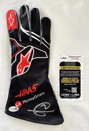 Romain Grosjean Signed Racing Glove Haas F1 JSA 1