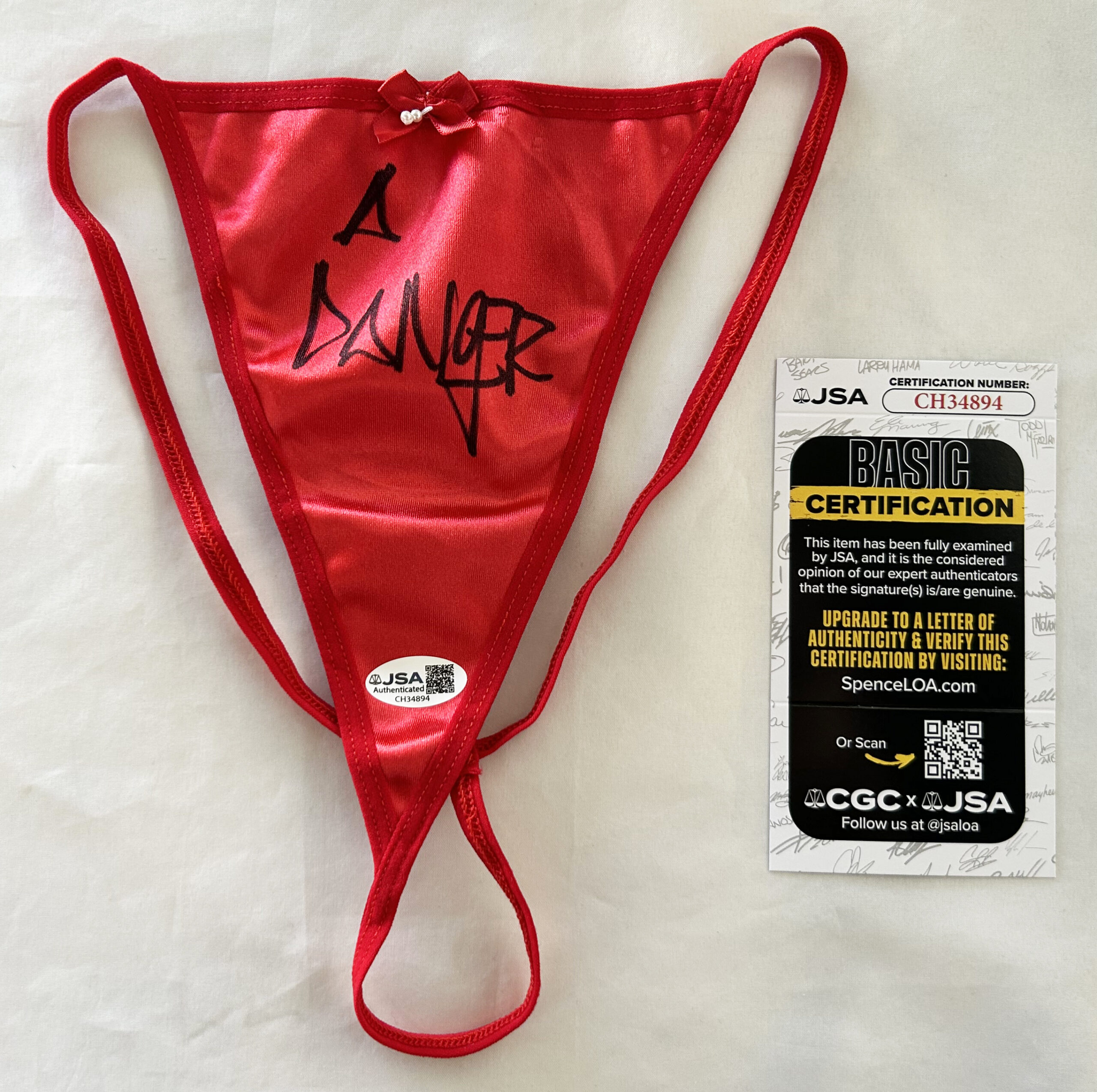Abella Danger Signed Panties Sexy Porn Star JSA 2