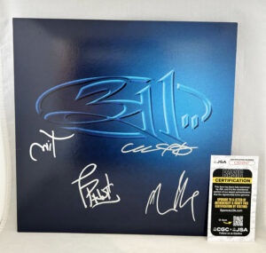311 Band Signed Vinyl LP Album Nick Hexum P-Nut Sexton Mahoney JSA