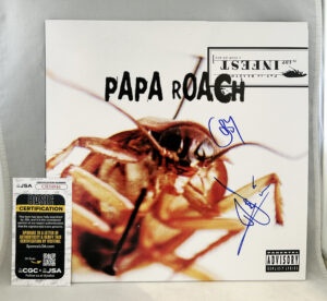 Papa Roach Signed Vinyl LP Album Infest Jacoby Shaddix Tobin Esperance JSA