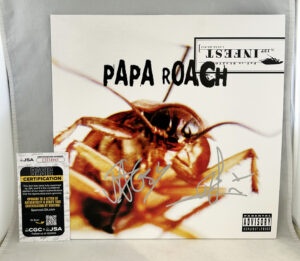 Papa Roach Signed Vinyl LP Album Infest Jacoby Shaddix Tobin Esperance JSA 1
