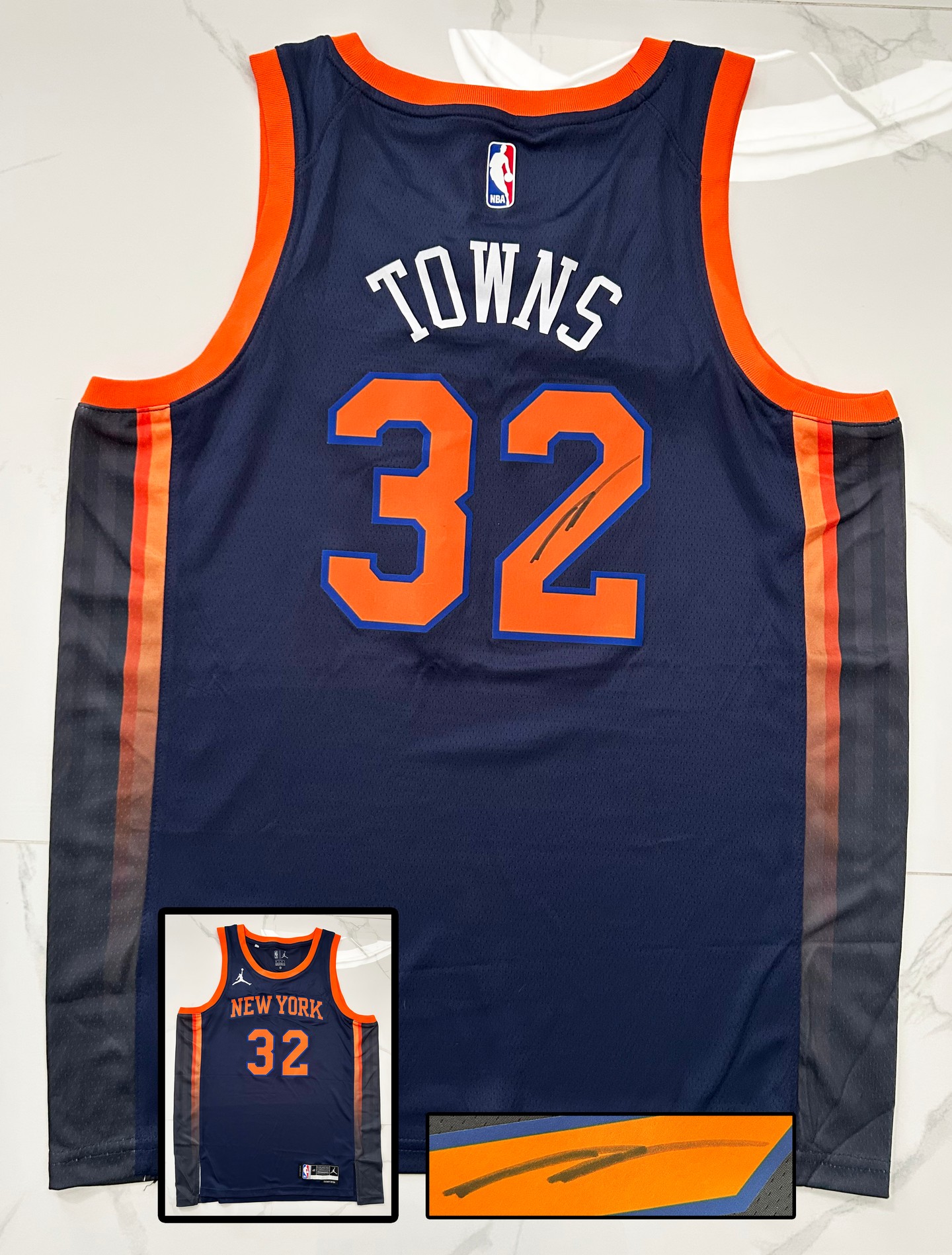 Karl-Anthony Towns Signed Jersey New York Knicks