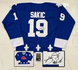 Joe Sakic Signed Jersey Quebec Nordiques JSA