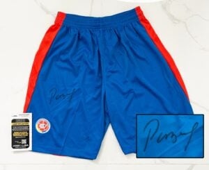 Carlos Pibe Valderrama Signed Shorts Colombia World Cup JSA