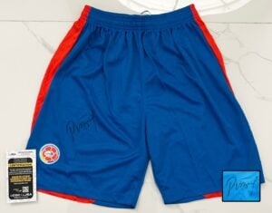 Carlos Pibe Valderrama Signed Shorts Colombia World Cup JSA 1