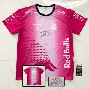 Isack Hadjar Signed Shirt Visa Cash App Racing Bulls Miami GP Formula 1 F1 JSA