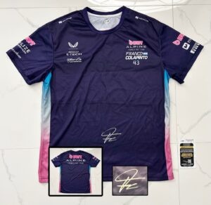 Franco Colapinto Signed Shirt Alpine Formula 1 F1 JSA 1