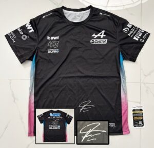Franco Colapinto Signed Shirt Alpine Formula 1 F1 JSA 3