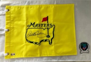 Rory McIlroy Signed Undated Masters Flag Beckett BAS 1