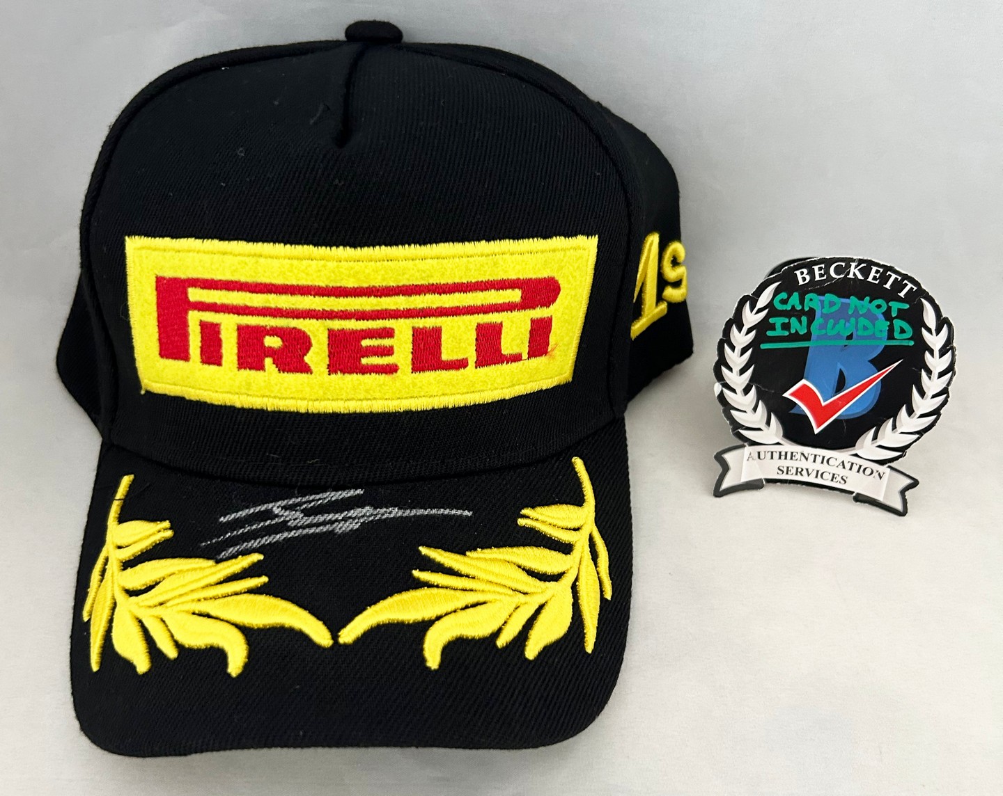 Paul Aron Signed Hat Pirelli Alpine Formula 1 F1 Beckett BAS