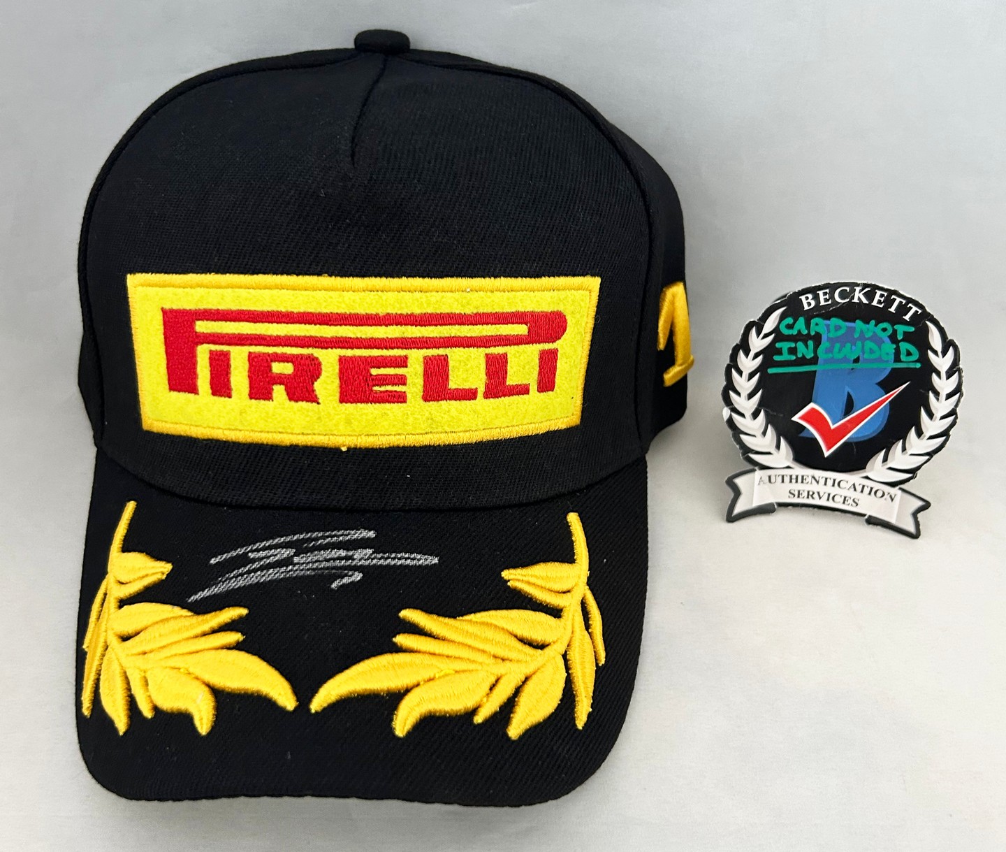 Paul Aron Signed Hat Pirelli Alpine Formula 1 F1 Beckett BAS 1