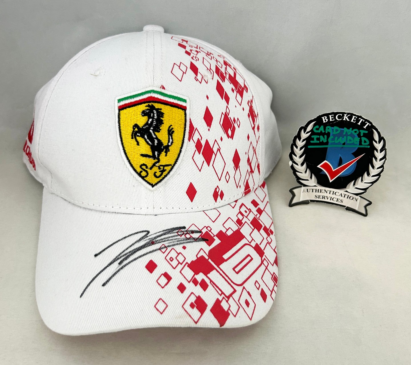 Charles Leclerc Signed Hat Monaco GP Ferrari Formula 1 F1 Beckett BAS