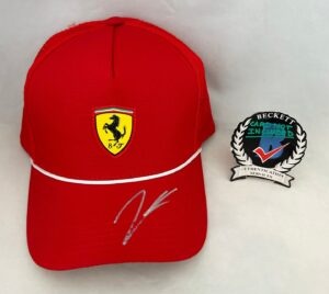 Charles Leclerc Signed Hat Ferrari Formula 1 F1 Beckett BAS 1