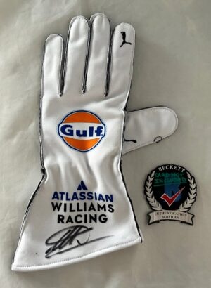 Alexander Albon Signed Racing Glove Williams Racing Formula 1 F1 Beckett BAS 1
