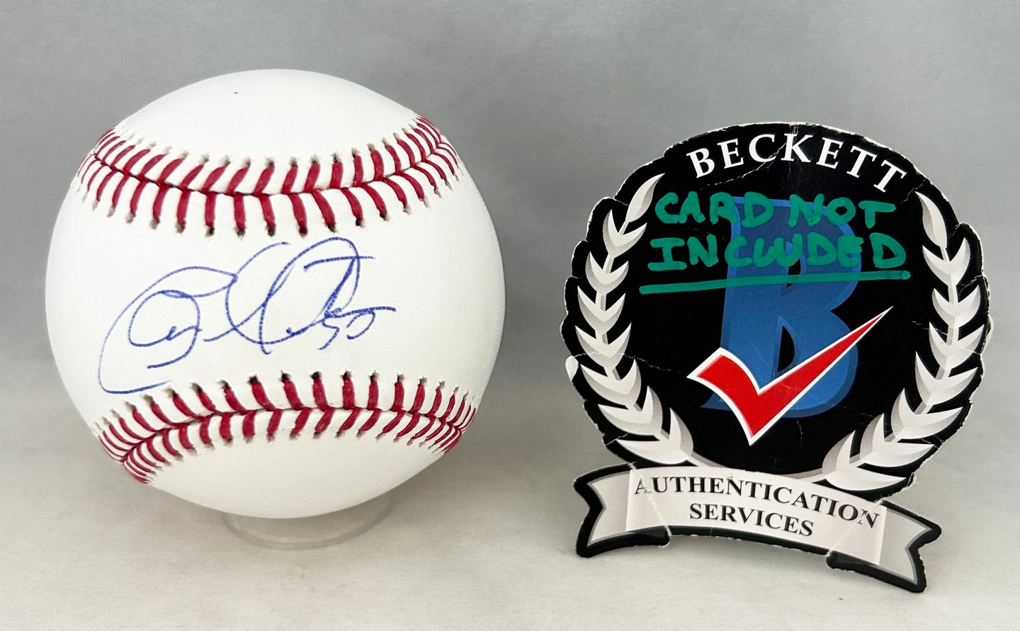 Charlie Morton Signed Authentic MLB Baseball Atlanta Braves Beckett BAS