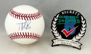 Teoscar Hernandez Signed Authentic MLB Baseball Los Angeles Dodgers Beckett BAS