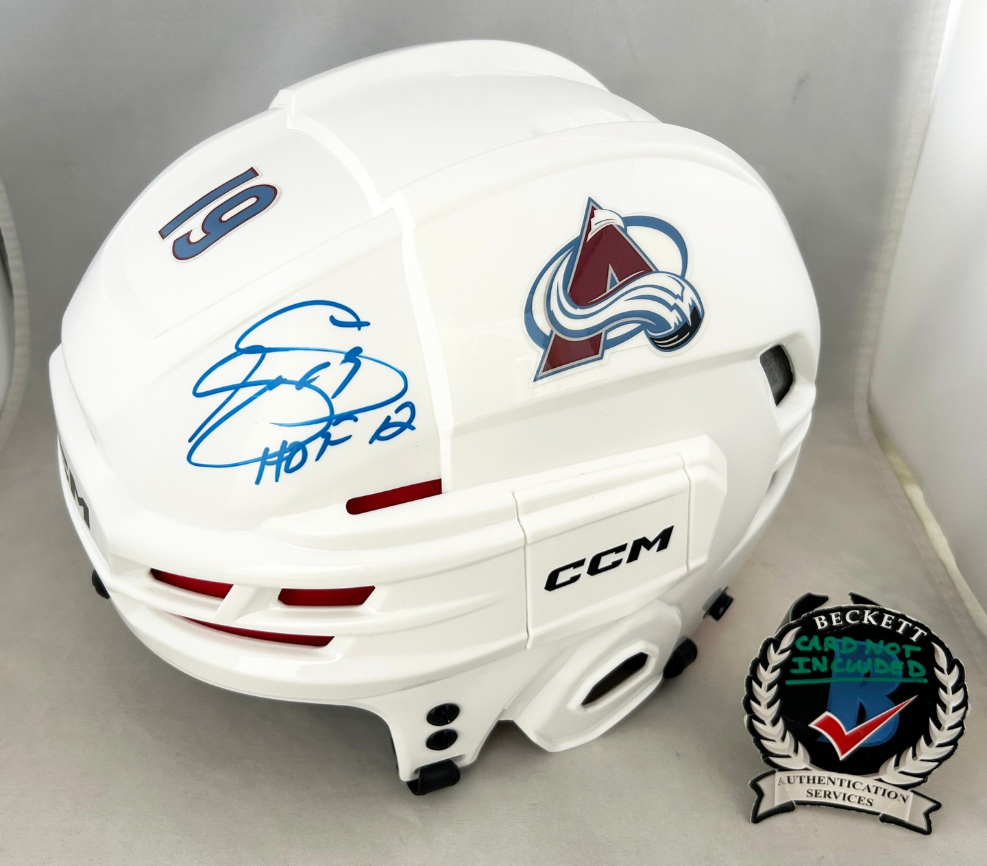 Joe Sakic Signed Full Size Helmet Colorado Avalanche Beckett BAS