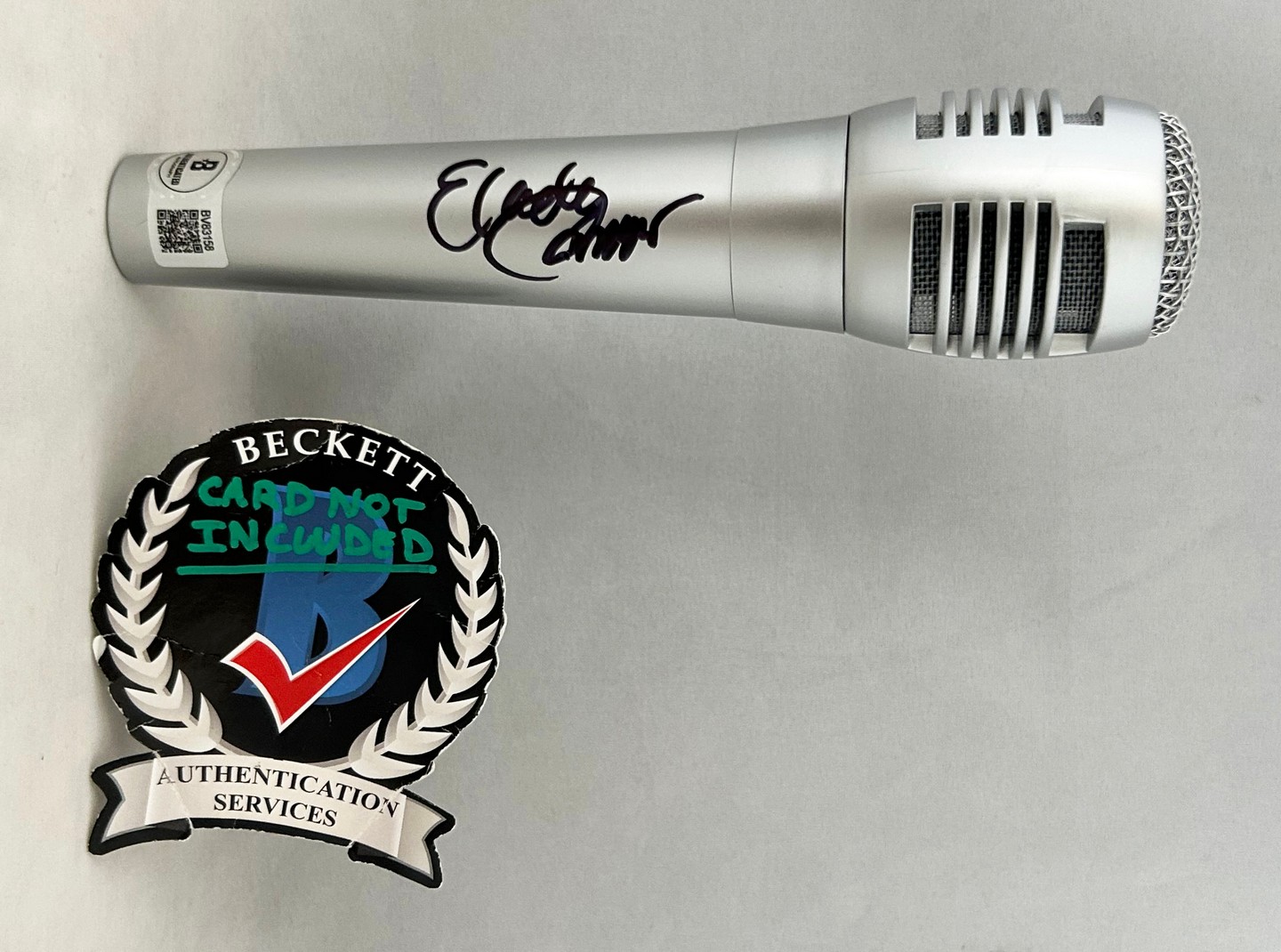 Eladio Carrion Signed Microphone Beckett BAS