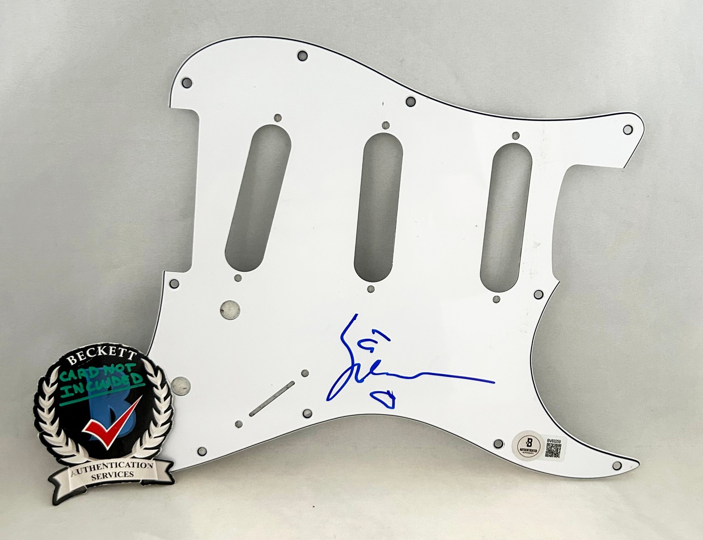 Yngwie Malmsteen Signed Electric Pickguard Beckett BAS