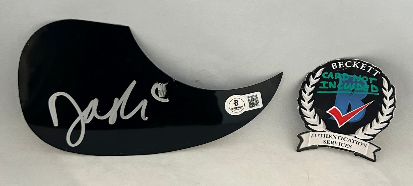 Dasha Signed Acoustic Pickguard Beckett BAS