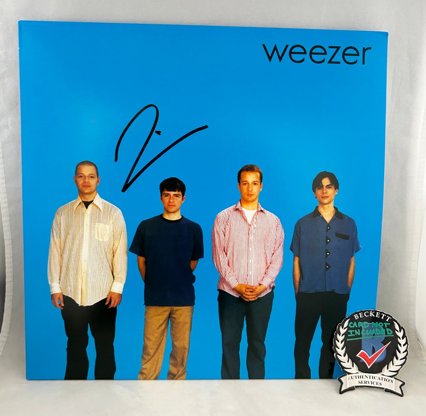 Rivers Cuomo Signed Vinyl LP Album Blue Album Beckett BAS