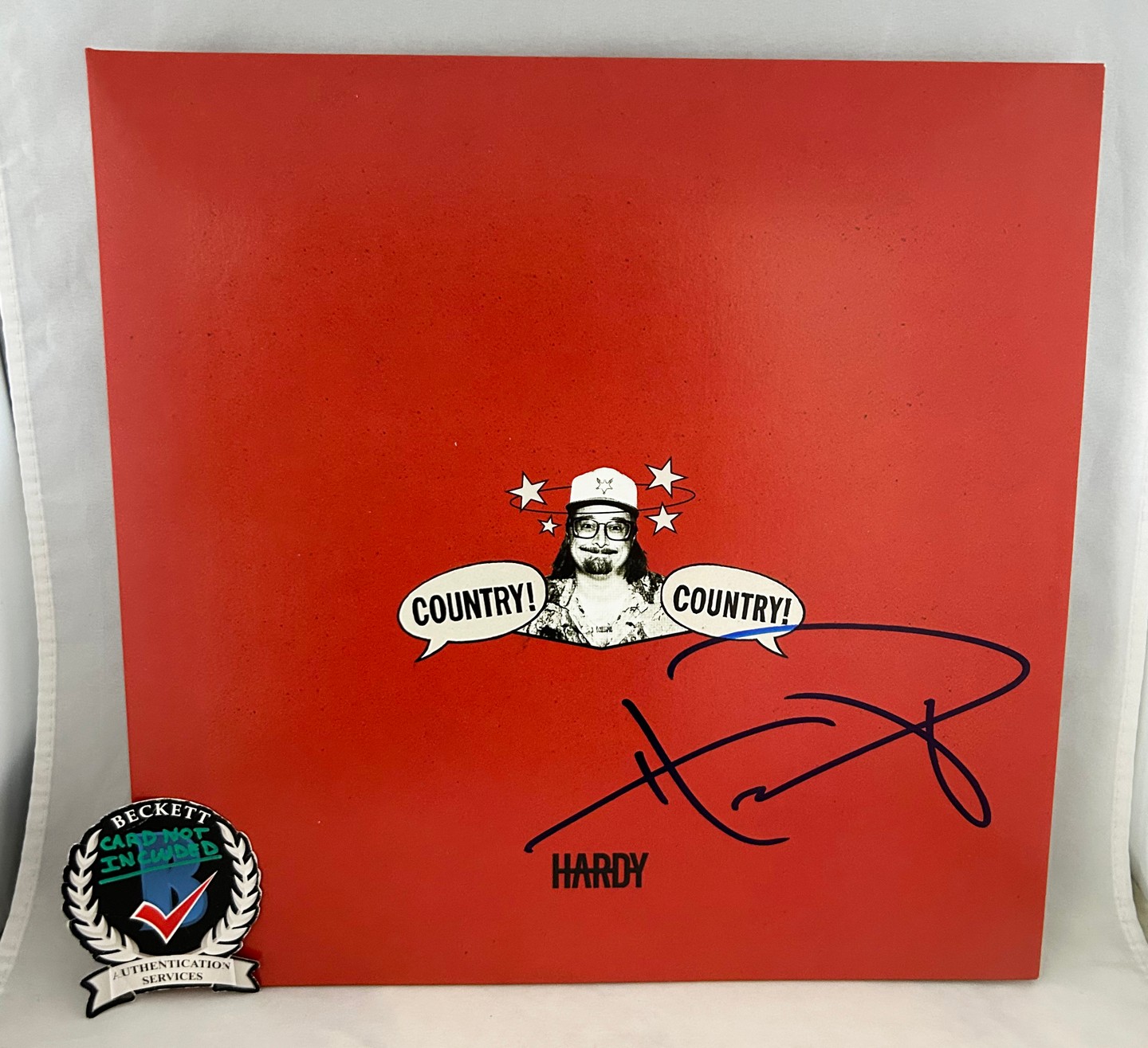 Hardy Signed Vinyl LP Album Country Country Beckett BAS
