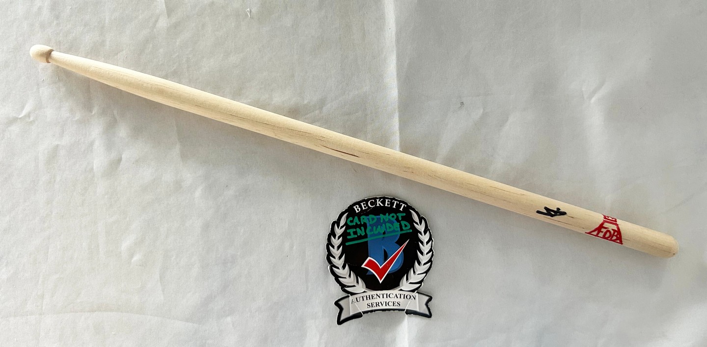 Andy Hurley Signed Drumstick FOB Fall Out Boy Beckett BAS 2