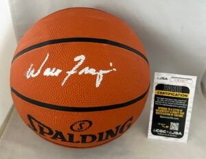 Walt Frazier Signed Basketball New York Knicks JSA