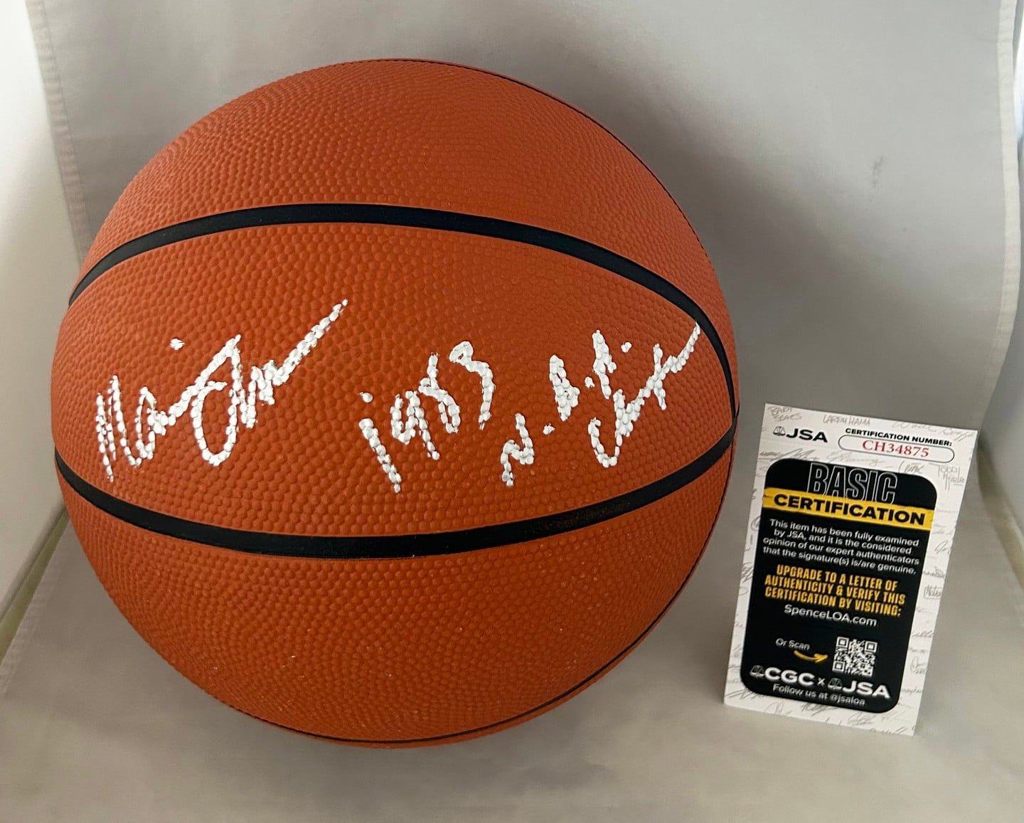 Maurice Cheeks Signed Basketball Philadelphia 76ers JSA