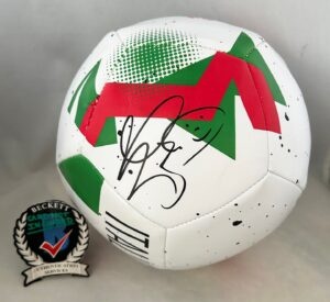 Marco Materazzi Signed Soccer Ball Italy 2006 World Cup Beckett BAS 1
