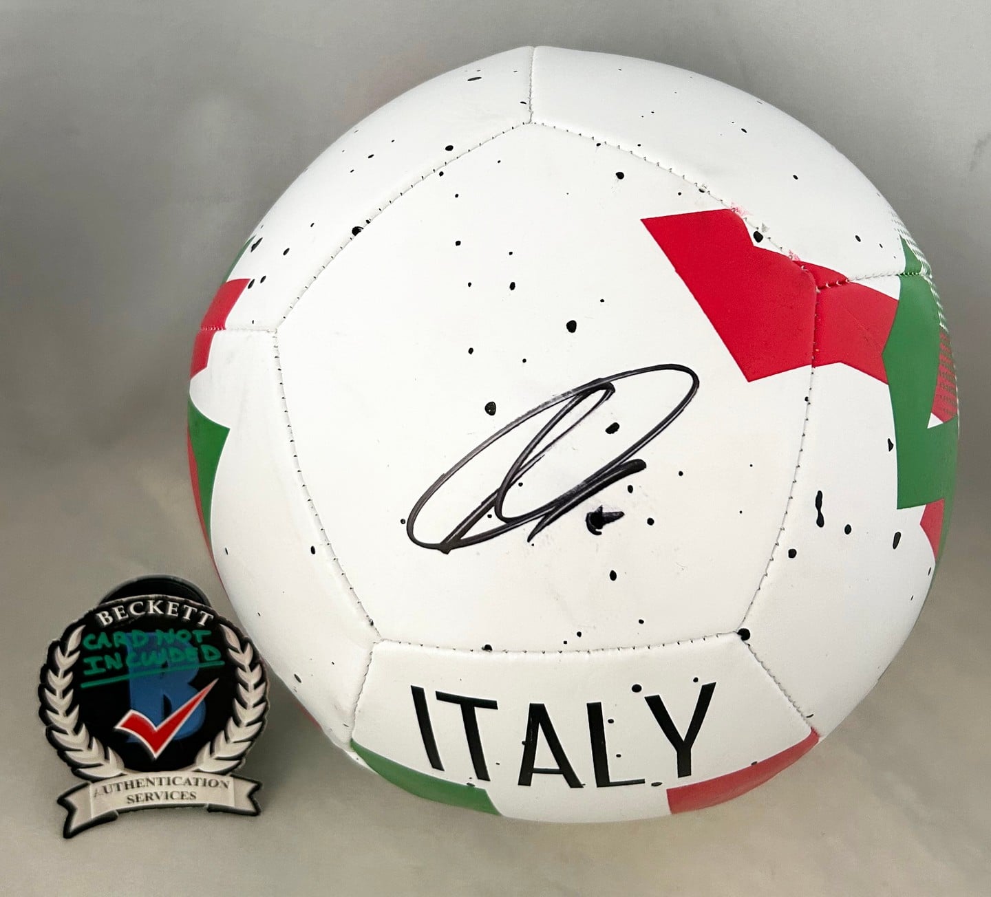 Francesco Totti Signed Soccer Ball Italy 2006 World Cup Beckett BAS 1
