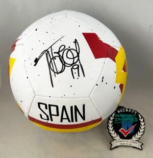 Fernando Llorente Signed Soccer Ball Spain 2010 World Cup Beckett BAS