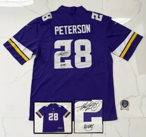 Adrian Peterson Signed Jersey Minnesota Vikings Beckett BAS