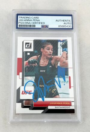 Julianna Pena Signed Card 2023 Donruss #84 UFC PSA/DNA