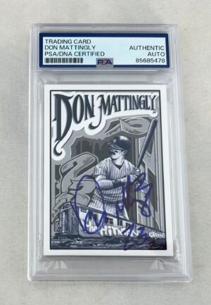 Don Mattingly Signed Rookie Card Project 2020 #95 PSA/DNA