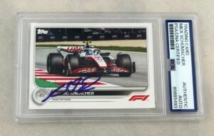 Mick Schumacher Signed Card 2022 Topps #72 F1 PSA/DNA