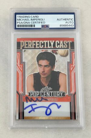 Michael Imperioli Signed Card The Sopranos Leaf Pop Century #A137394 PSA/DNA (Copy)