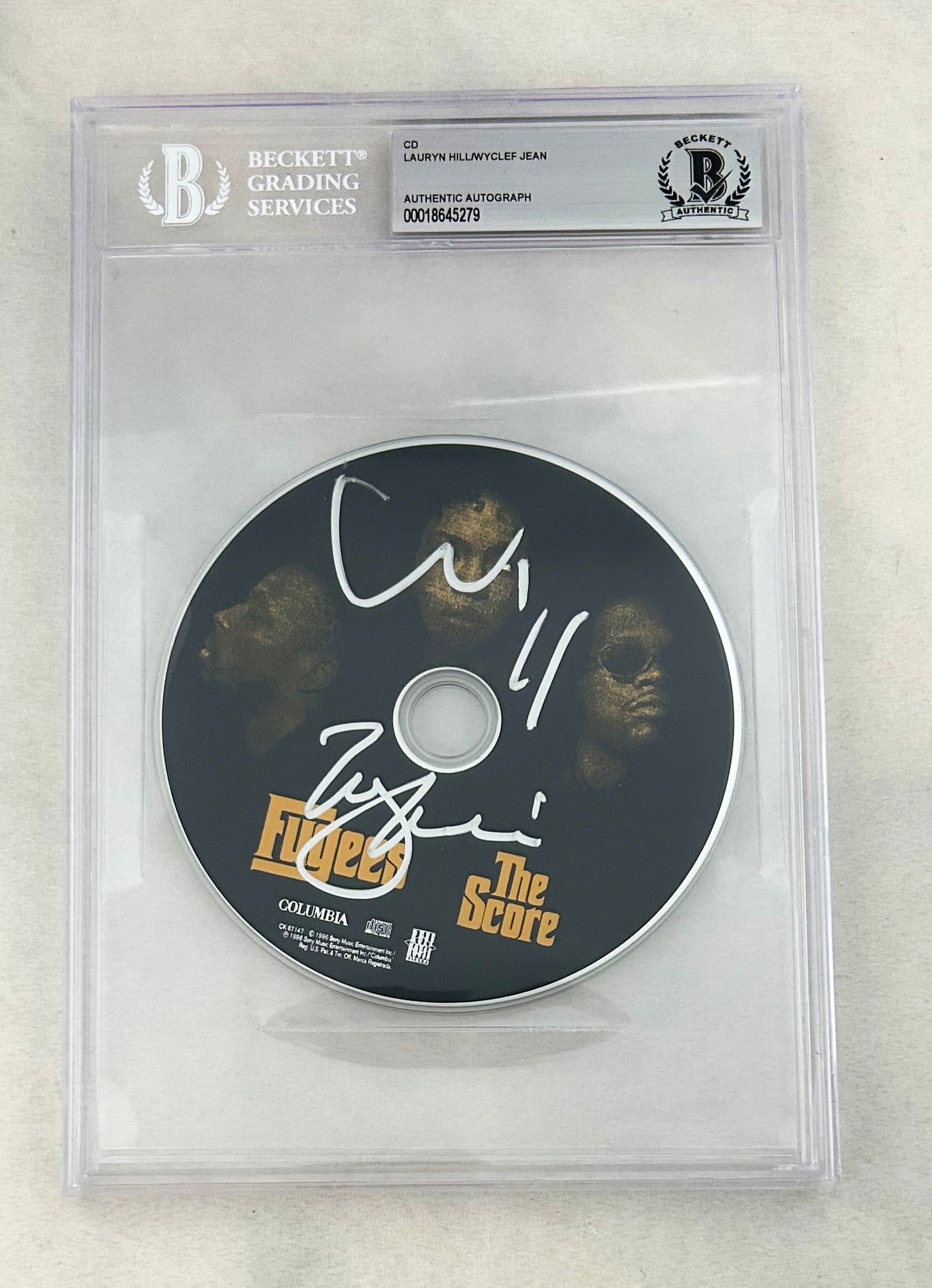 The Fugees Signed CD Lauryn Hill Wyclef Jean The Score Beckett BAS