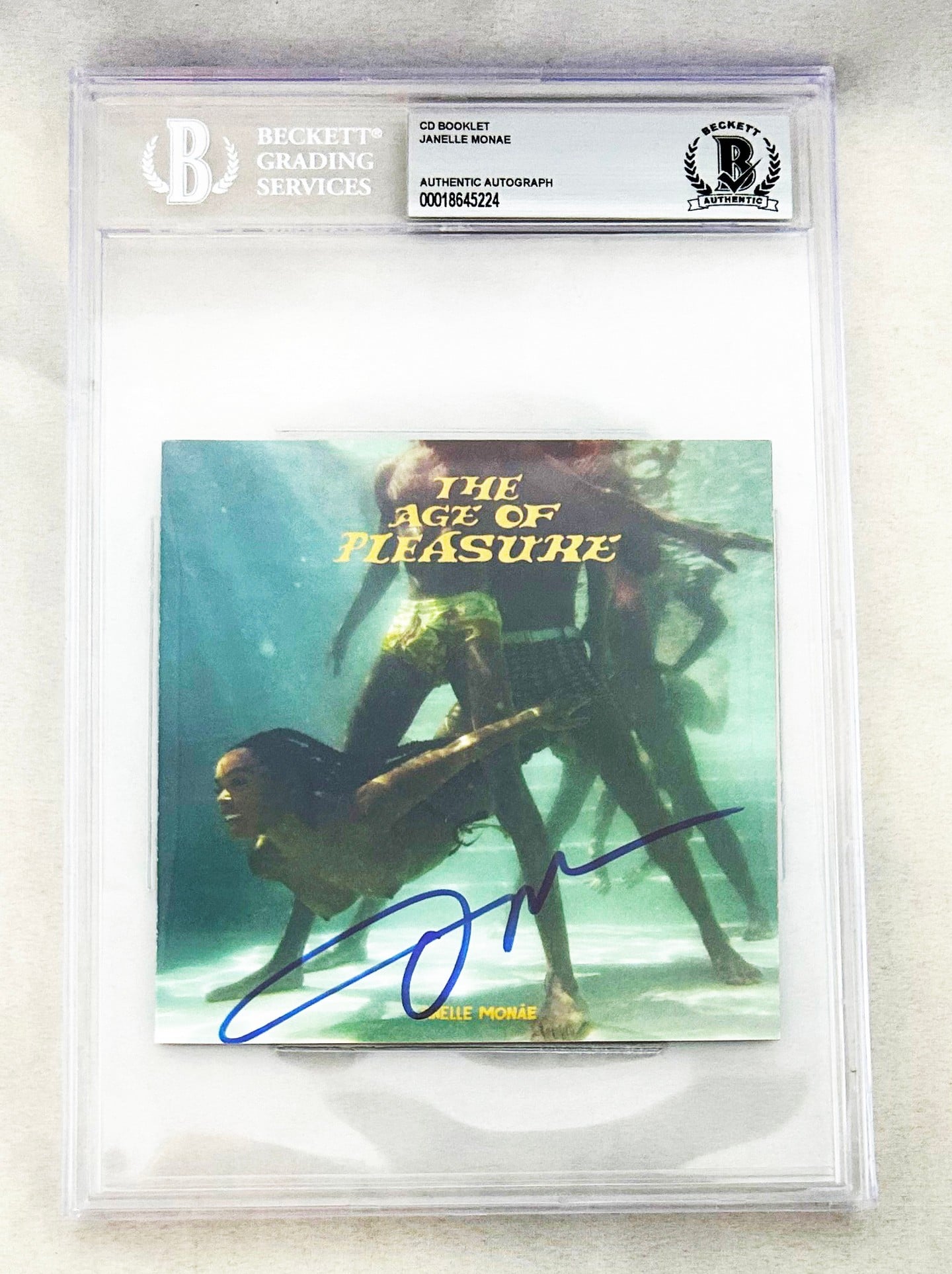 Janelle Monae Signed CD Cover The Age Of Pleasure Beckett BAS