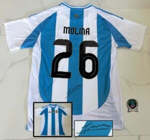 Nahuel Molina Signed Jersey Argentina Beckett BAS 1