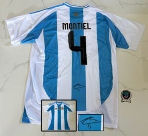 Gonzalo Montiel Signed Jersey Argentina Beckett BAS