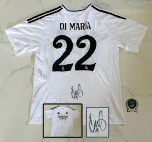 Angel DiMaria Signed Jersey Real Madrid Beckett BAS