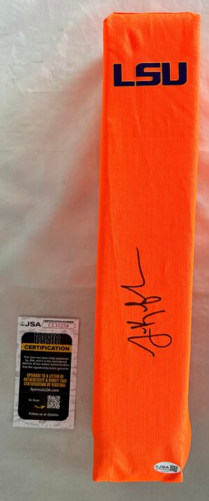 Lane Kiffin Signed Pylon LSU JSA 2
