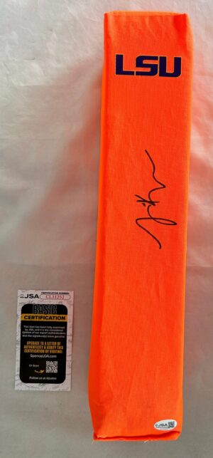 Lane Kiffin Signed Pylon LSU JSA 3