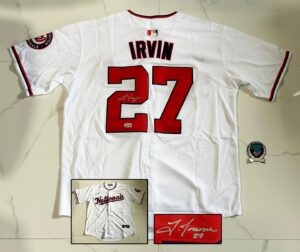 Jake Irvin Signed Jersey Washington Nationals Beckett BAS